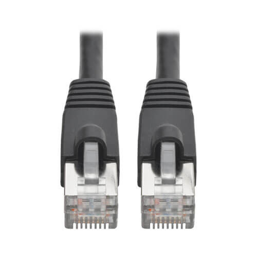 Tripp-Lite N262-010-BK Cat6a Snagless Shielded STP Patch Cable 10G, PoE, Black M/M 10Ft