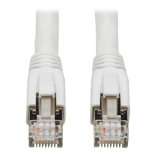 Tripp-Lite N272-040-WH Cat8 Patch Cable 25G/40G Certified Snagless M/M PoE White 40Ft