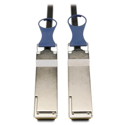 Tripp-Lite N282-01M-BK 1M QSFP+ to QSFP+ 40Gb Passive DAC Copper Infiniband Cable 3Ft