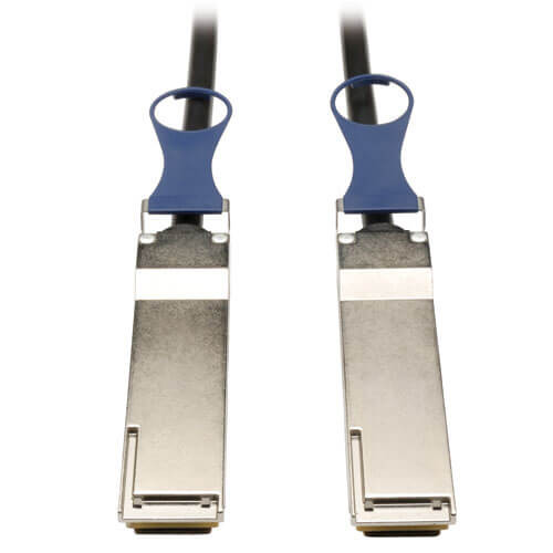 Tripp-Lite N282-02M-BK 2M QSFP+ to QSFP+ 40Gb Passive DAC Copper Infiniband Cable 6Ft