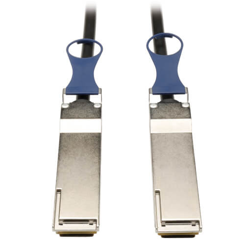 Tripp-Lite N282-20N-BK QSFP+ to QSFP+ 40Gb Passive DAC Copper Infiniband Cable 20" 20IN