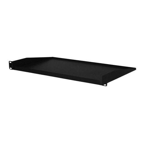 Quest ES0319-0112 19" Single-Sided Non-Vented Shelf, 1U, 12"D, Black
