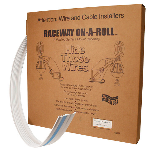 Quest FWF-38511 Raceway On-A-Roll - 3/8" White, 50 Ft