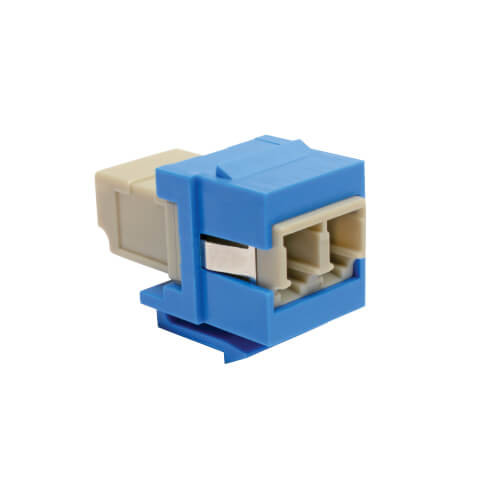 Tripp-Lite N455-000-BL-KJ Duplex Multimode Fiber Coupler Keystone Jack LC LC Blue