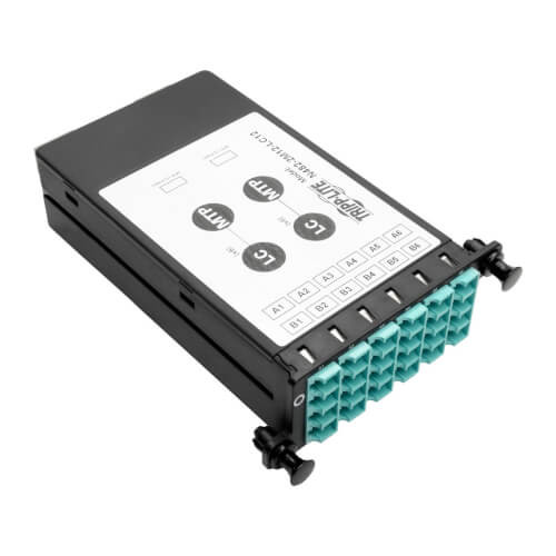 Tripp-Lite N482-2M12-LC12 12-Fiber Patch Panel 2 MTP/MPO to 12 LC 10Gb Breakout Cassette