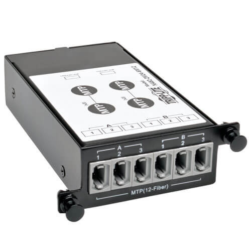 Tripp-Lite N482-2M24-6M12 2 x 24 Fiber MTP/MPO to 6 x 12 Fiber MTP/MPO Breakout Cassette