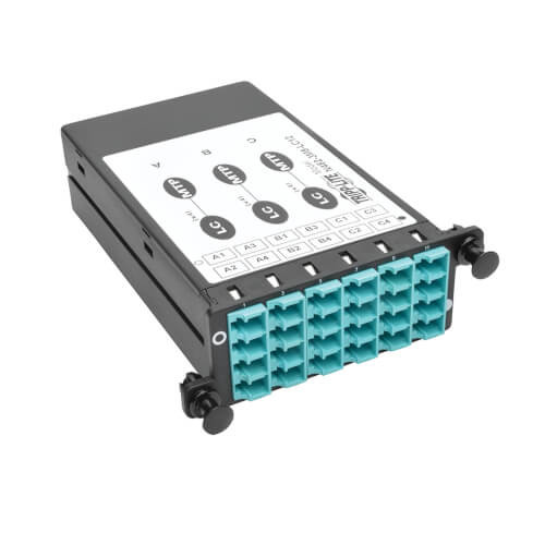 Tripp-Lite N482-3M8-LC12 40GB -10GB Breakout Cassette x3 8-Fiber OM4 MTP/MPO to 12 LC Dup