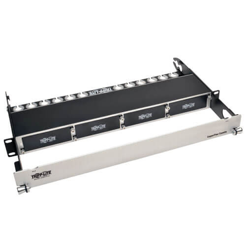 Tripp-Lite N484-01U High Density Copper Fiber Enclosure Panel 4-Cassette Capacity 1U