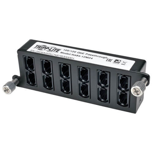 Tripp-Lite N484-12M24 100Gb / 120Gb Pass-Through Cassette 12 24-Fiber MTP / MPO