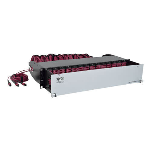 Tripp-Lite N48K-42M8L168-B 50/125 OM4 Pre-assembled 40GB-10GB Patch Panel 42 MTP QSFP-168LC