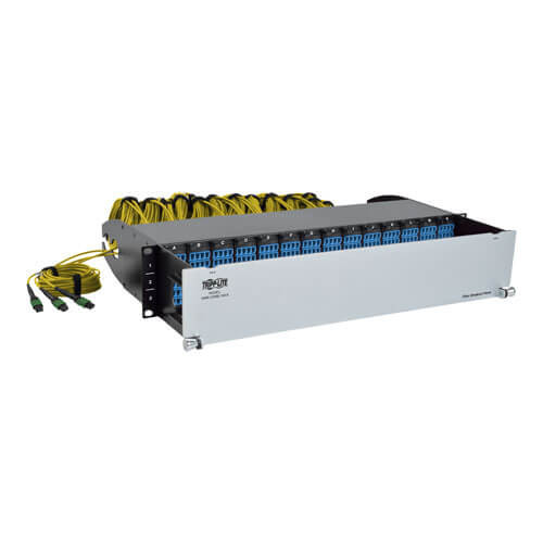 Tripp-Lite N48K-42M8L168SB 8.3/125 OM4 Pre-assembled 40GB-10GB Patch Panel 42MTP QSFP-168LC