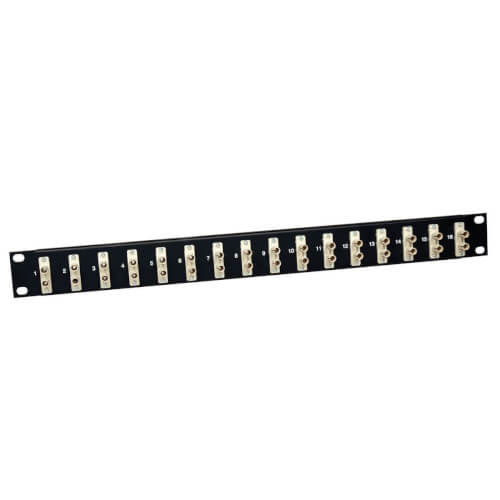 Tripp-Lite N490-016-STST Tripp Lite 16-Port Fiber Patch Panel 62.5/125 or 50/125 ST/ST 1URM