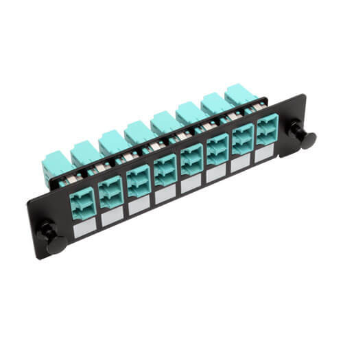 Tripp-Lite N492-08D-LC Toolless Pass-Through Fiber Patch Panel MMF/SMF 8 LC Connectors