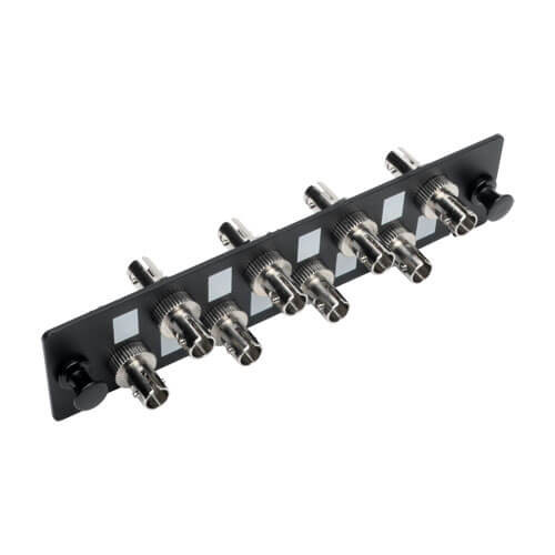 Tripp-Lite N492-08S-ST Toolless Pass-Through Fiber Patch Panel MMF/SMF 8 ST Connectors