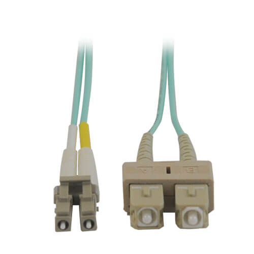 Tripp-Lite N816-03M 3M 10Gb MMF Fiber 50/125 OM3 LSZH Patch Cable LC/SC Aqua 10Ft