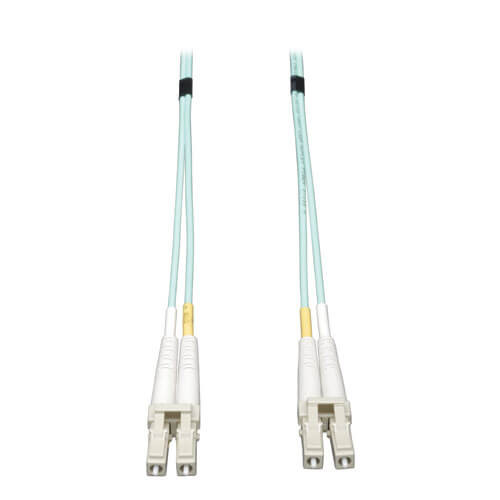 Tripp-Lite N820-04M 4M 10Gb Duplex Multimode 50/125 OM3 Fiber Cable LC/LC Aqua 13Ft