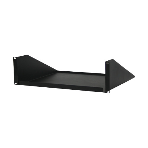 Quest ES0319-0315 19" Single-Sided Non-Vented Shelf, 3U, 15"D, Black