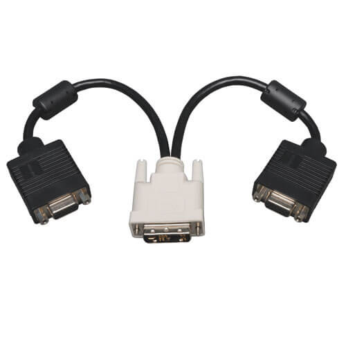 Tripp-Lite P120-001-2 1Ft DVI to VGA Splitter Adapter