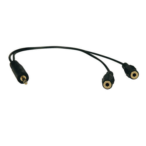 Tripp-Lite P313-001 1Ft Mini Stereo Dubbing Cable Y Adapter