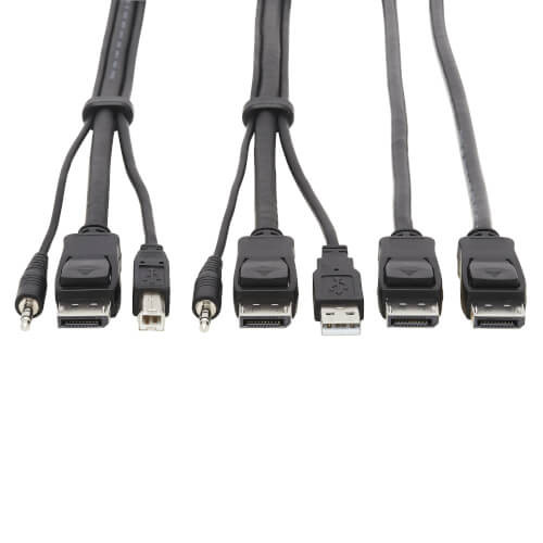 Tripp-Lite P783-006-DP 6Ft Dual DisplayPort KVM Cable Kit