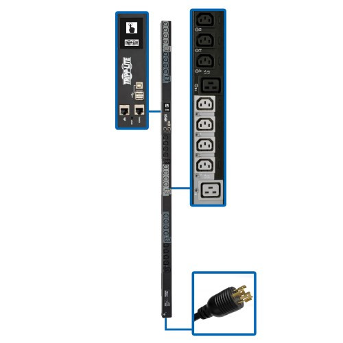 Tripp-Lite PDU3EVSR6L1520 6.7kW 200-240V 3PH Switched PDU