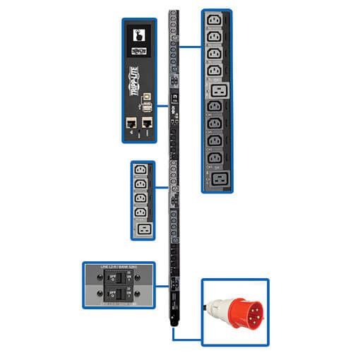 Tripp-Lite PDU3XEVSR6G32B 23kW 220-240V 3PH Switched PDU