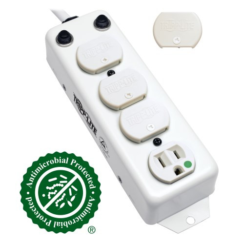 Tripp-Lite PS-415-HG-OEM Tripp Lite Power Strip Medical 120V 4 Outlet UL1363A 15Ft Cord Metal
