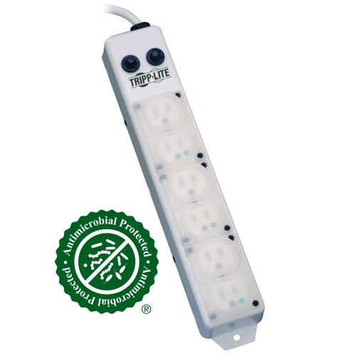 Tripp-Lite PS-607-HG-OEM Power Strip Medical Hospital Grade UL1363A 6 Outlet 15A 7Ft Cord