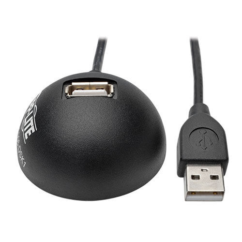 Tripp-Lite U024-005-DSK1 5Ft 1-Port USB 2.0 Hi-Speed Desktop Gold A/A Extension Cable