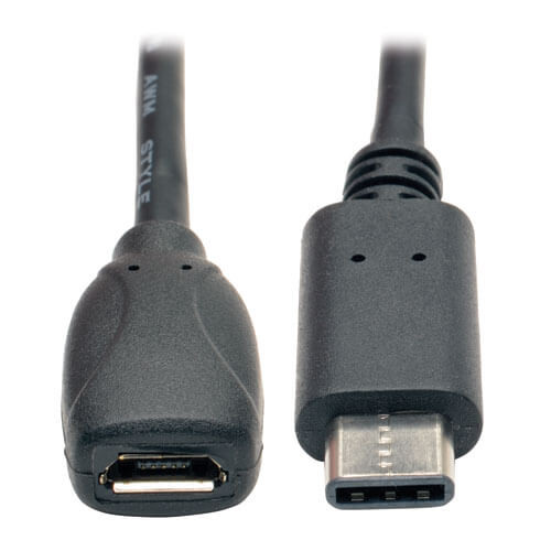 Tripp-Lite U040-06N-MIC-F 6Ft USB 2.0 Hi-Speed Adapter Cable