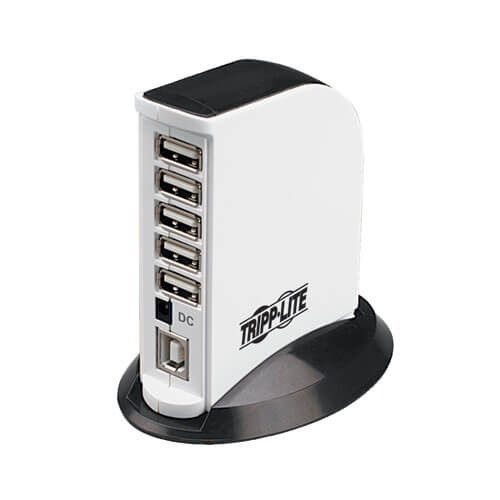 Tripp-Lite U222-007-R 7-Port Compact USB 2.0/USB 1.1 Hub Tower