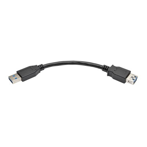 Tripp-Lite U324-06N-BK 6" USB 3.0 SuperSpeed Type-A Extension Cable