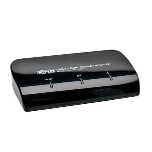 Tripp-Lite U344-001-HDDVI USB 3.0 to DVI and HDMI Dual Monitor Video Display Adapter