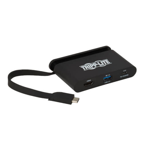 Tripp-Lite U444-T6N-H4UBC USB C Adapter 4K HDMI Gbe USB-A Hub PD Charging Storage Cable