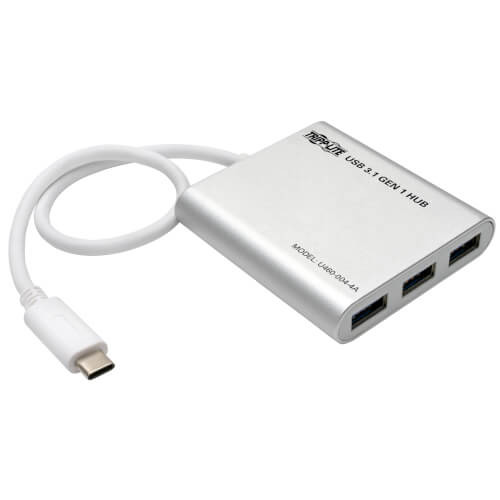 Tripp-Lite U460-004-4A 4-Port Portable USB 3.1 Gen 1 USB Type-C USB-C Hub