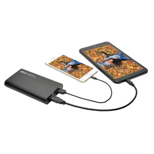 Tripp-Lite UPB-12K0-2U Portable 2-Port USB Battery Charger Mobile Power Bank