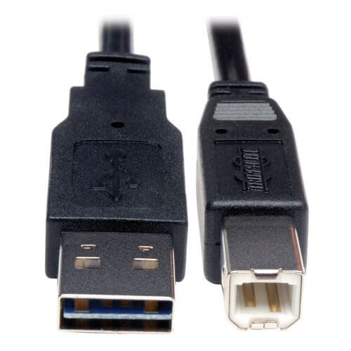 Tripp-Lite UR022-001 1Ft USB 2.0 Hi-Speed Universal Reversible Cable