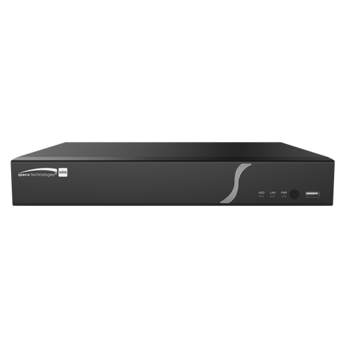 Speco N4NRN4TB 4 Channel 4K H.265 NVR with PoE and 1 SATA- 4TB NDAA Compliant