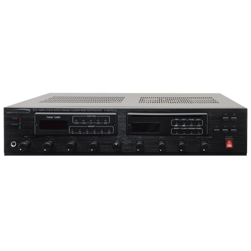 Speco P60FACD 60W PA Amplifier with AM/FM Tuner and CD Player