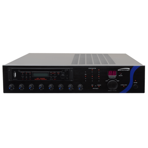 Speco PBM240AU 240W PA Mixer Amplifier with Tuner/USB/CD/SD Module
