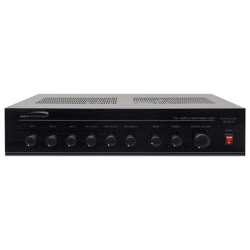 Speco PMM120A 120W PA Mixer Power Amplifier