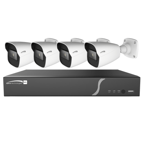 Speco ZIPL84B2 8 Channel Zip Kit with 4 Bullets, 2T HD