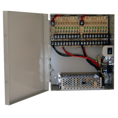 LTS DV-AT1215A-D10 18 Port; 18 Amp Protection: Fuse DC 12V Power Supply