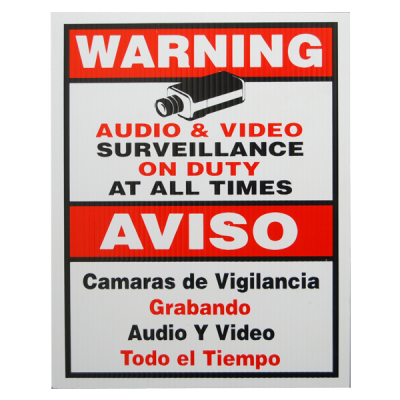 LTS LTSIGNB 9" x 11" Warning Sign