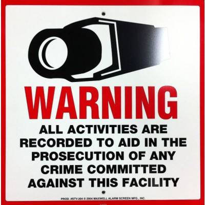 LTS LTSIGNOD 10.5" x 10.5" Outdoor Warning Sign