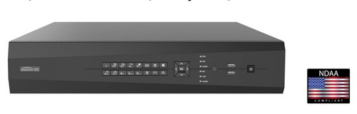 Uniview Technology NR164X-8T 16ch NVR, 4K, 1080p @30-ips, HDMI, VGA, Audio, Alarm,USB, 4 HDD bays, 8TB HDD