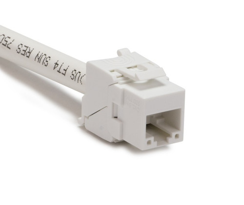 Platinum Tools 752WH-1 Keystone Cat6A, UTP, White, Tool-less. Bag.