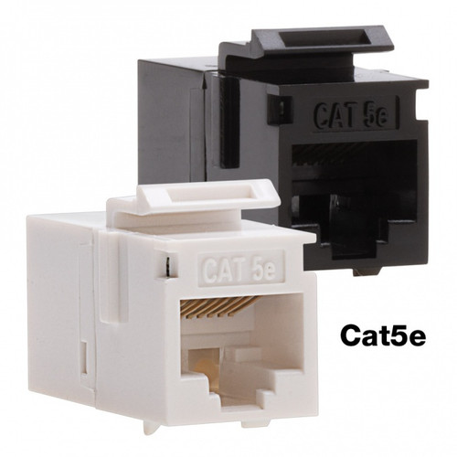 Platinum Tools 768BK-1 Cat6 Keystone Coupler, F to F, Black UTP