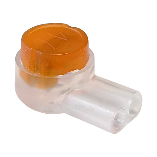 Quest TBN-1005 26-19 AWG Orange UG Connectors, 100 Pack