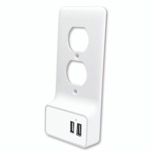 Quest EPD-3028 White USB Wall Plate Charger